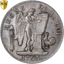 Monnaie, France, Convention, Ecu de 6 Livres, 1793, Paris, PCGS, MS63, SPL