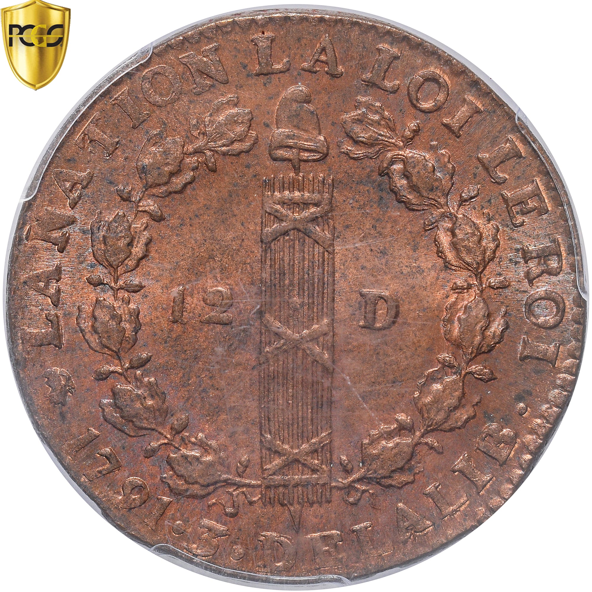 Coin, France, Louis XVI, 12 deniers françois, 12 Deniers, 1791, Lyon, TOP POP