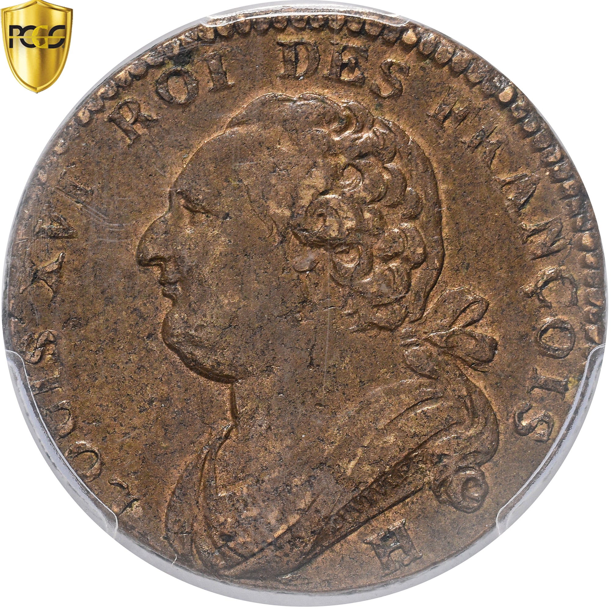 Monnaie, France, Louis XVI, 12 deniers françois, 12 Deniers, 1792, La Rochelle