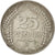 Coin, GERMANY - EMPIRE, Wilhelm II, 25 Pfennig, 1910, Munich, EF(40-45), Nickel
