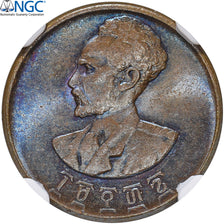 Moneta, Etiopia, Haile Selassie I, Cent, Ande Santeem, 1936, NGC, MS65BN, FDC