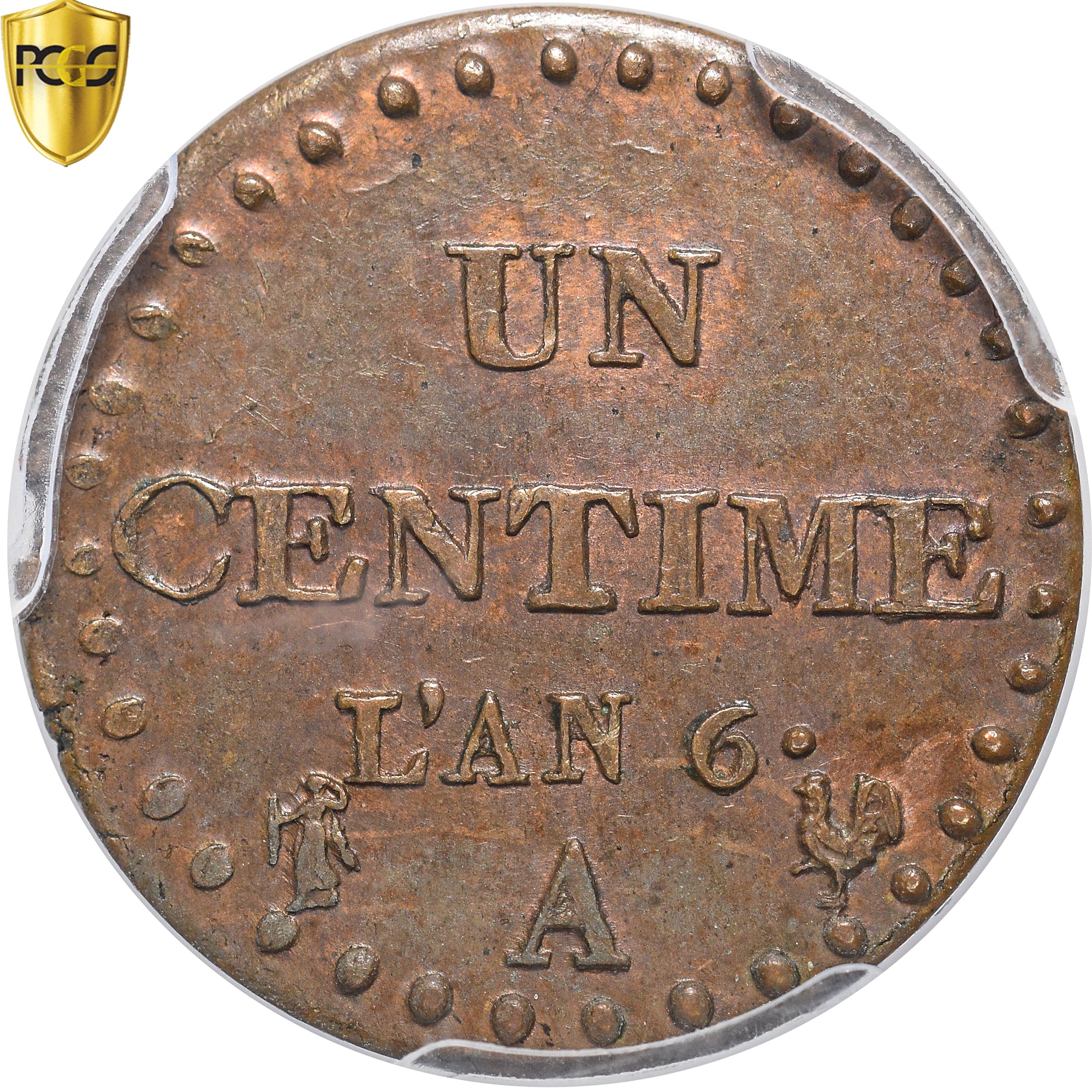 Coin, France, Dupré, Centime, An 6 (1798), Paris, Collection Idéale, TOP POP
