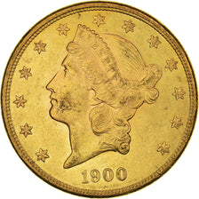 Coin, United States, Liberty Head, $20, Double Eagle, 1900, U.S. Mint, San