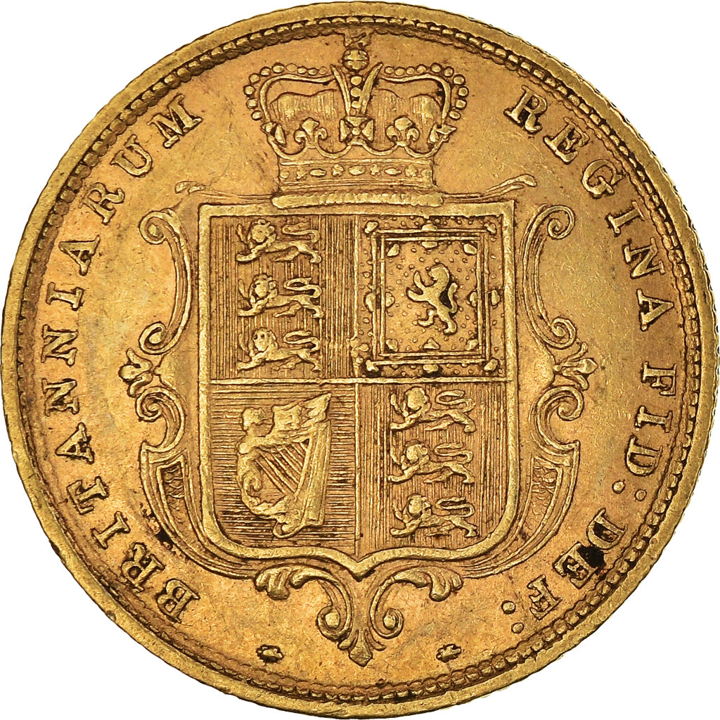 Coin, Great Britain, Victoria, 1/2 Sovereign, 1884, EF(40-45), Gold, KM:735.1