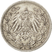 GERMANIA - IMPERO, 1/2 Mark, 1906, Berlin, BB, Argento, KM:17
