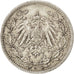 GERMANIA - IMPERO, 1/2 Mark, 1906, Berlin, BB, Argento, KM:17