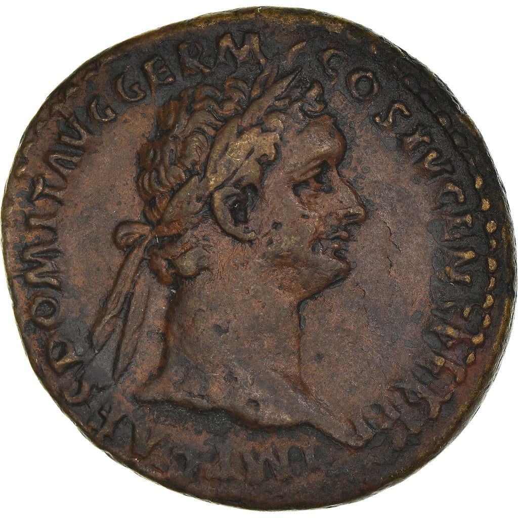 Coin, Domitian, As, 90-91, Rome, EF(40-45), Copper, RIC:395