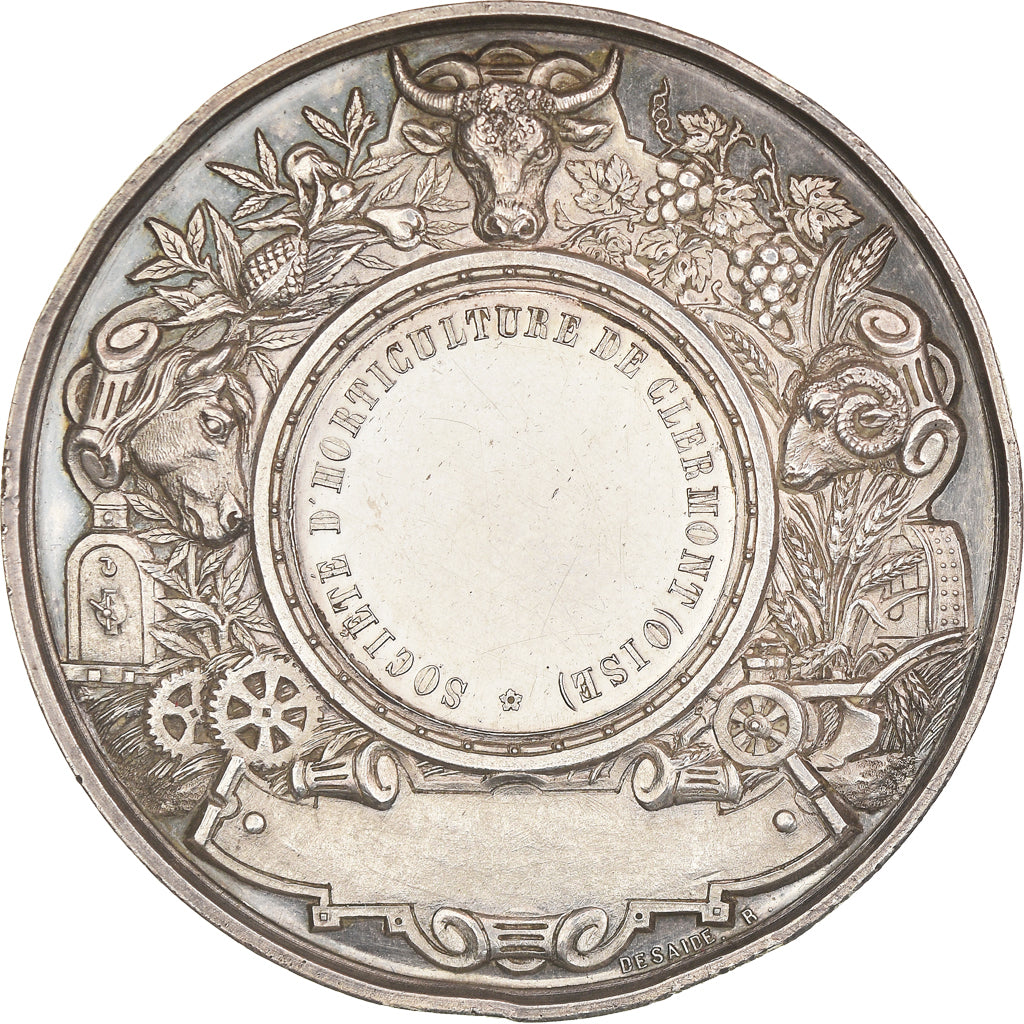 Frankreich, Medaille, Napoléon III, Société d'horticulture de Clermont