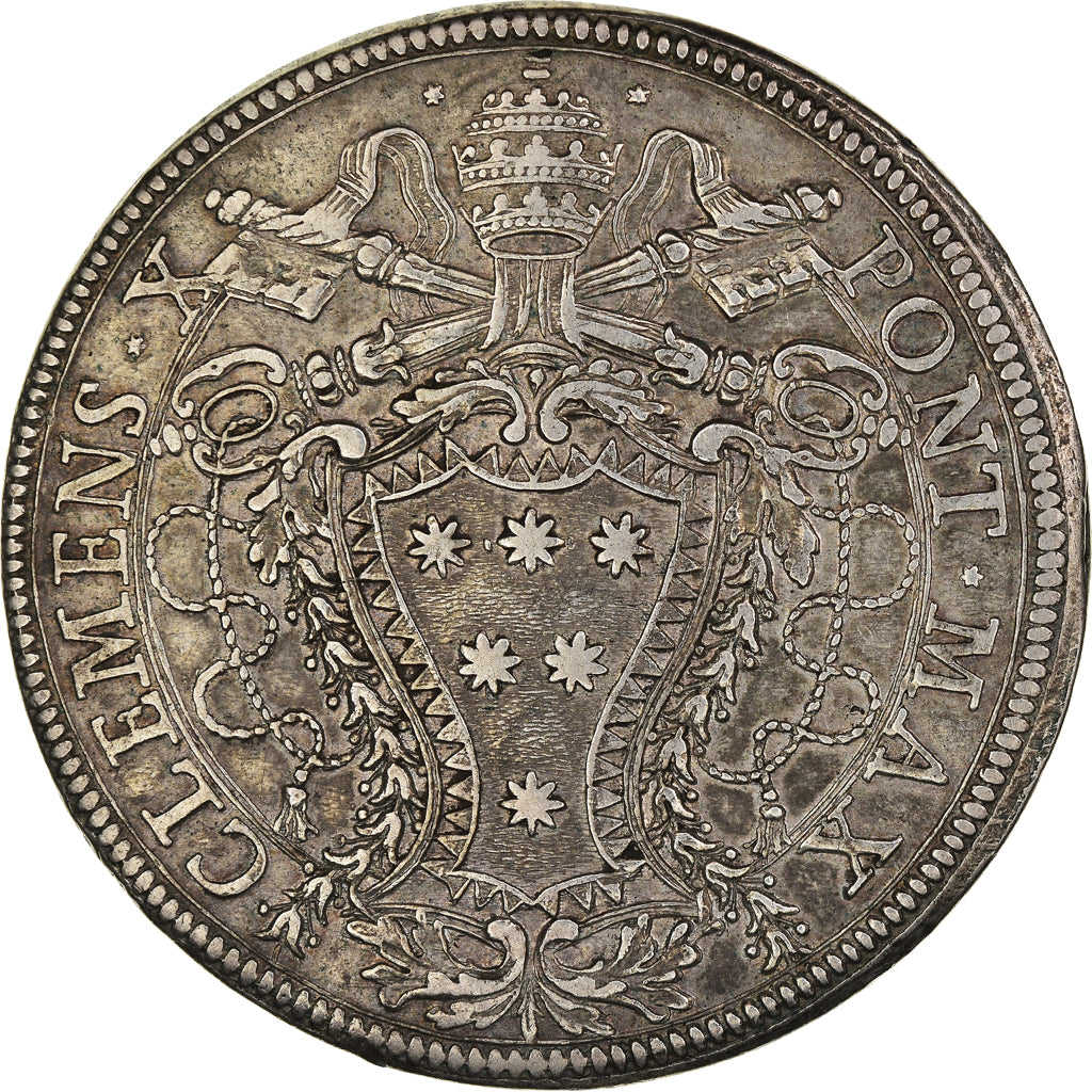 Monnaie, États italiens, PAPAL STATES, Clement X, Piastra, Scudo of 80