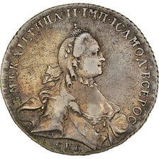 Monnaie, Russie, Catherine II, Rouble, 1762, Saint-Petersburg, TTB, Argent