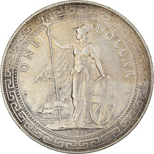 Coin, Great Britain, Dollar, 1911, Bombay, AU(50-53), Silver, KM:T5
