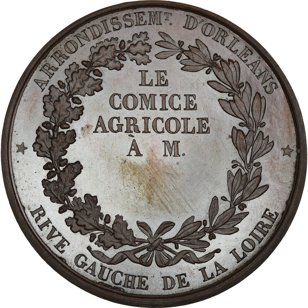 France, Médaille, Louis-Philippe, Comice Agricole d'Orléans, Caqué, SPL