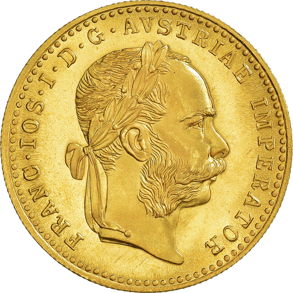 Coin, Austria, Franz Joseph I, Ducat, 1915, Restrike, MS(65-70), Gold, KM:2267