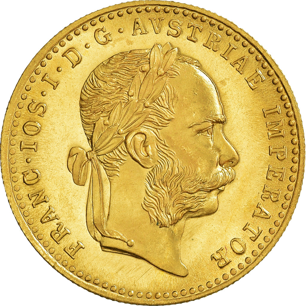 Coin, Austria, Franz Joseph I, Ducat, 1915, Restrike, MS(65-70), Gold, KM:2267