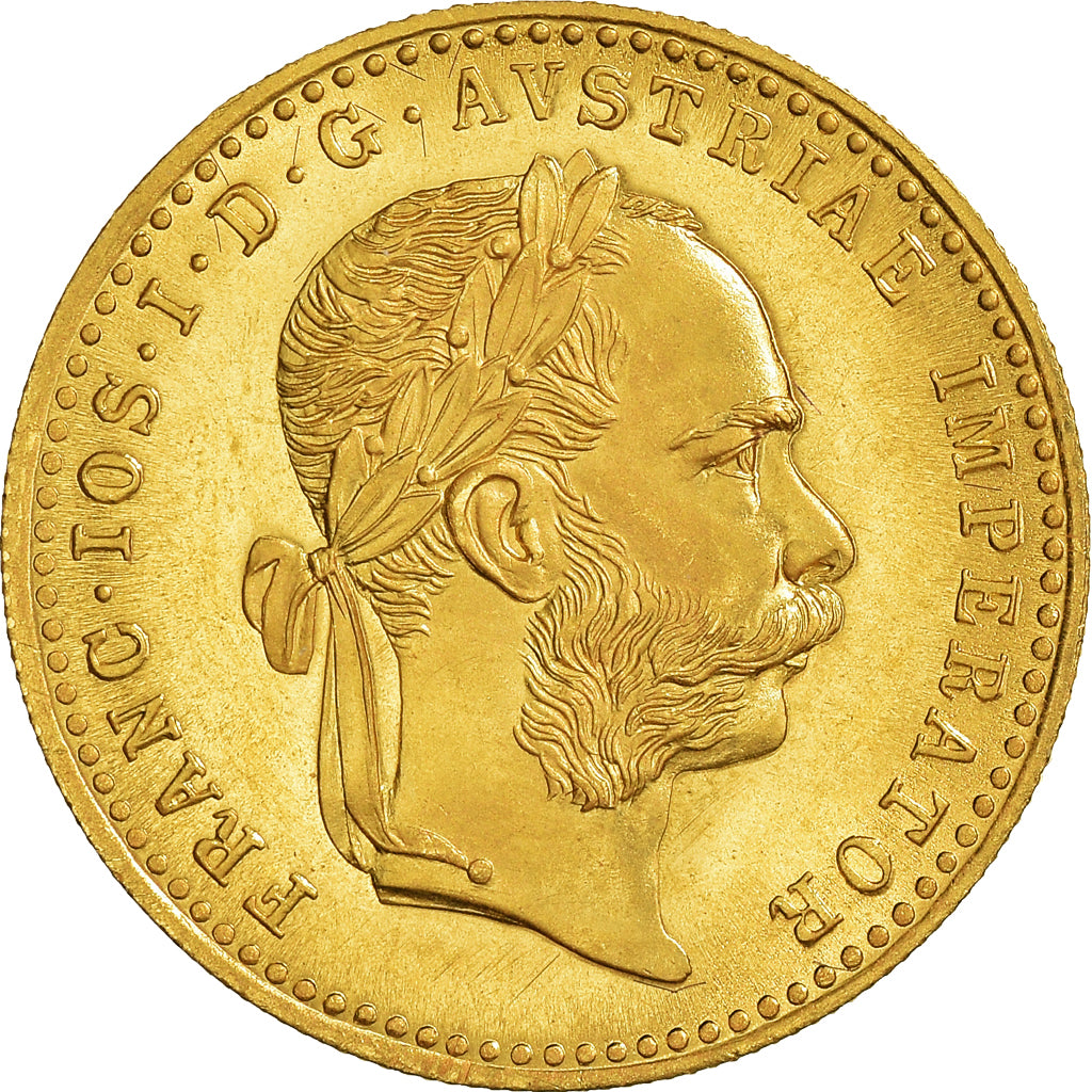 Coin, Austria, Franz Joseph I, Ducat, 1915, Restrike, MS(65-70), Gold, KM:2267