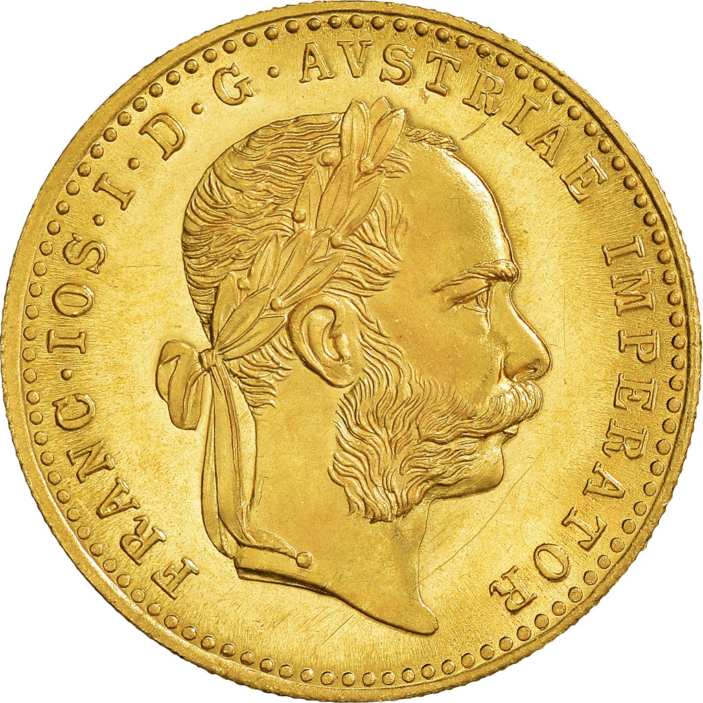 Coin, Austria, Franz Joseph I, Ducat, 1915, Restrike, MS(65-70), Gold, KM:2267