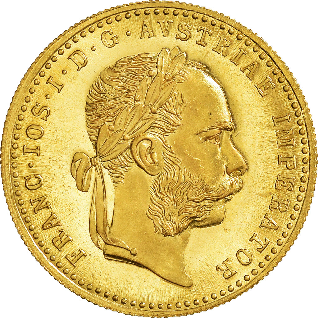 Coin, Austria, Franz Joseph I, Ducat, 1915, Restrike, MS(65-70), Gold, KM:2267