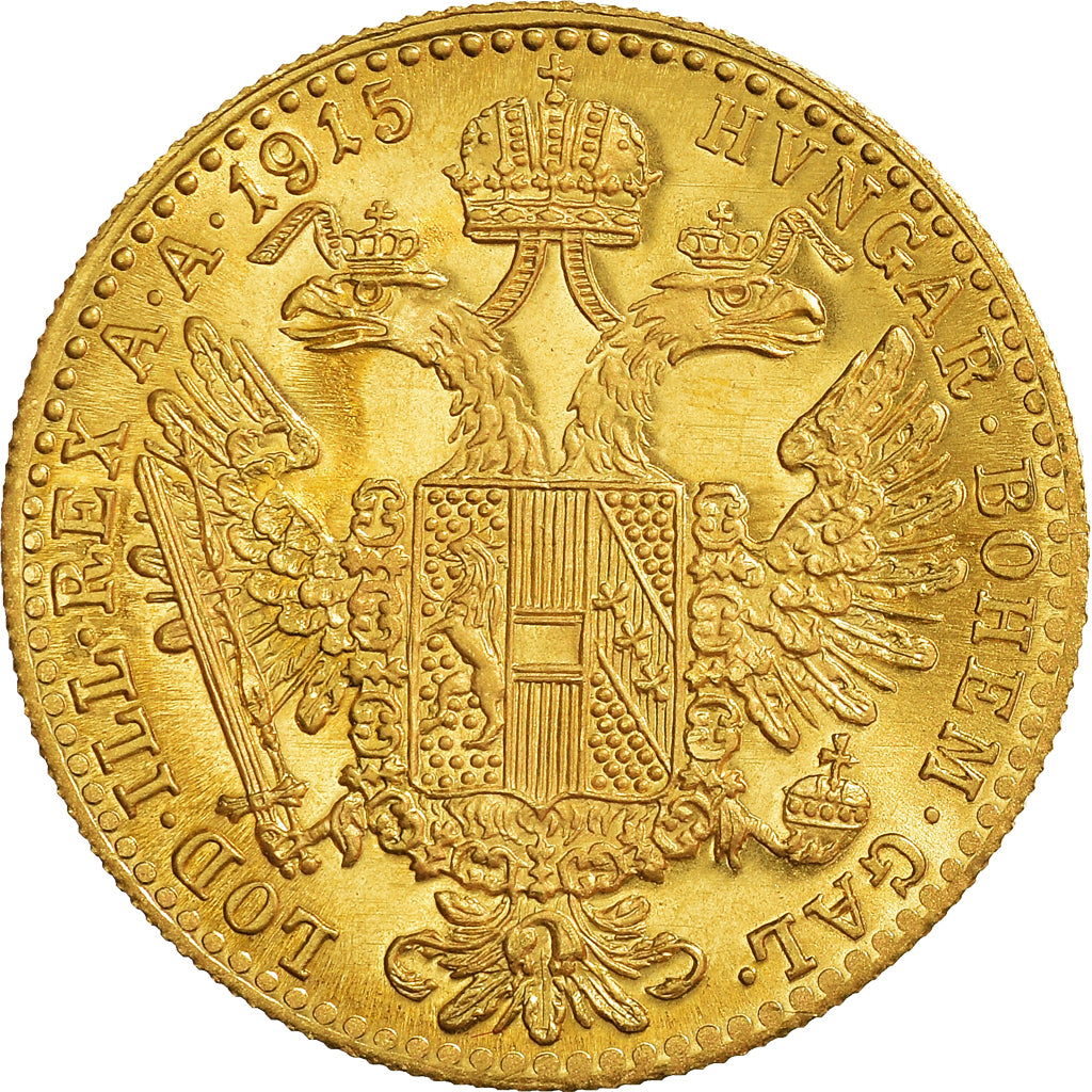 Monnaie, Autriche, Franz Joseph I, Ducat, 1915, Refrappe, FDC, Or, KM:2267