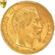 Coin, France, Napoleon III, 20 Francs, 1860, Paris, PCGS, MS64, MS(64), Gold