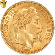 Coin, France, Napoleon III, 20 Francs, 1861, Paris, PCGS, MS62, MS(60-62), Gold