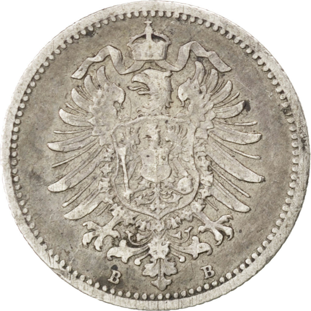 Moneta, GERMANIA - IMPERO, Wilhelm I, 20 Pfennig, 1874, Hannover, BB, Argento