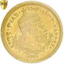 Coin, Ethiopia, Menelik II, 1/2 Werk, 1889 (1897), Paris, PCGS, MS63, MS(63)