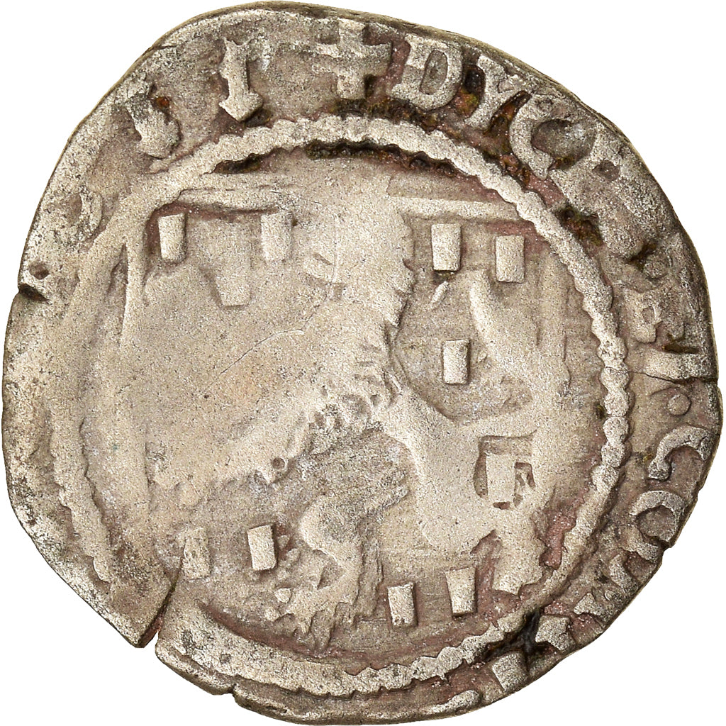Coin, Spain, Franche-Comté, Albert & Isabella, Carolus, 1611, Dole, VF(20-25)