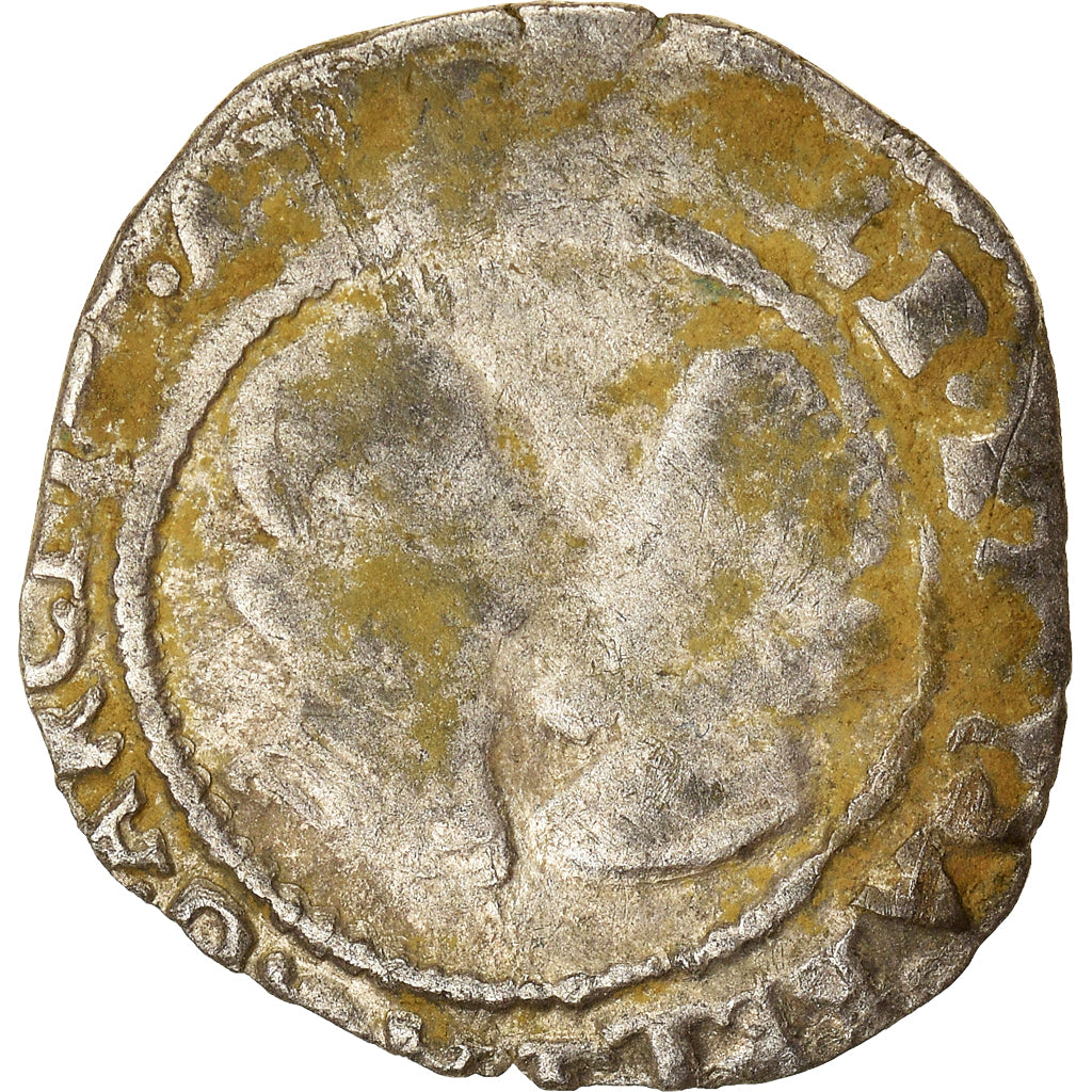 Coin, Spain, Franche-Comté, Albert & Isabella, Carolus, 1611, Dole, VF(20-25)