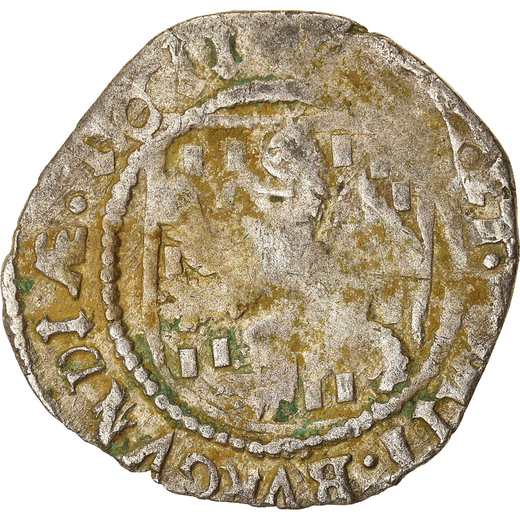 Coin, Spain, Franche-Comté, Albert & Isabella, Carolus, 1611, Dole, VF(20-25)