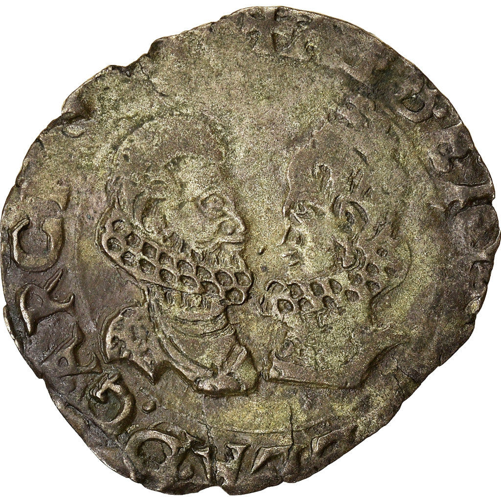 Munten, Spanje, Franche-Comté, Albert & Isabella, Carolus, 1614, Dole, FR+