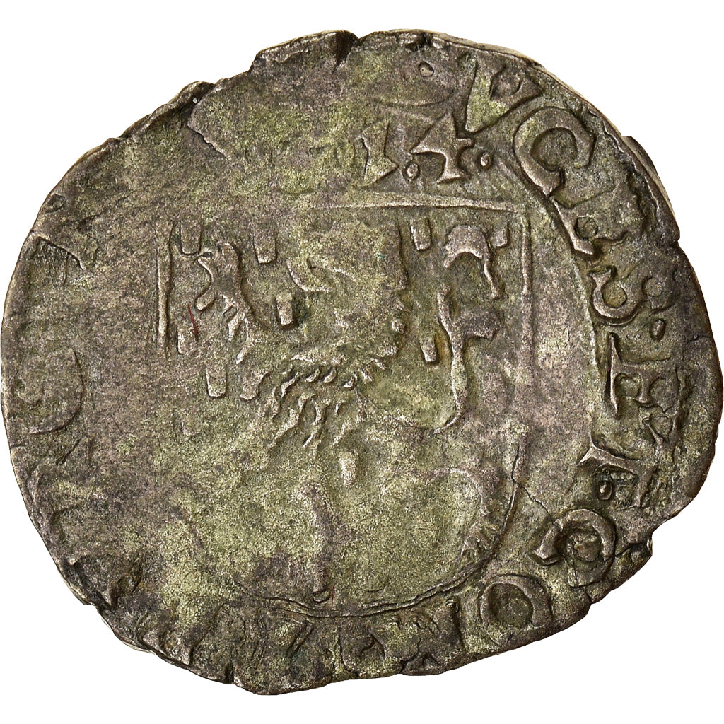 Munten, Spanje, Franche-Comté, Albert & Isabella, Carolus, 1614, Dole, FR+