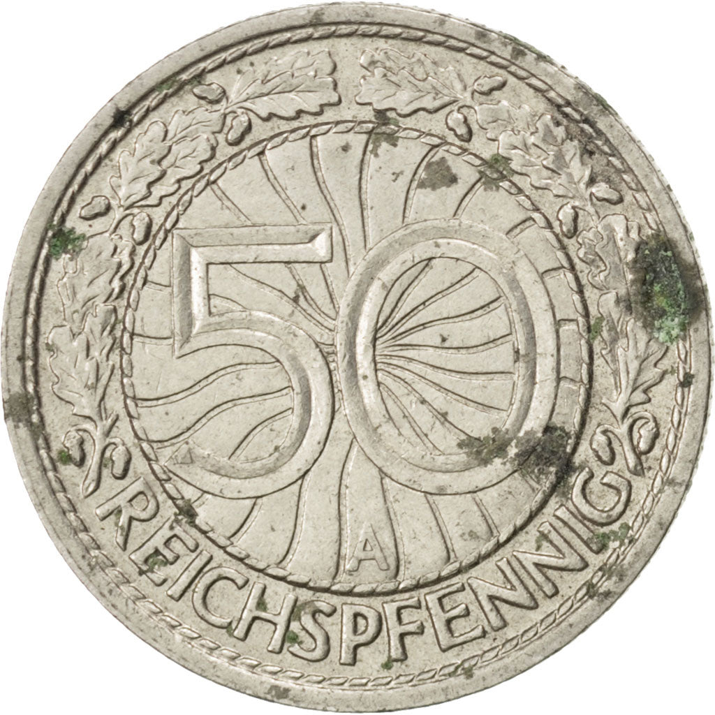 Münze, Deutschland, Weimarer Republik, 50 Reichspfennig, 1928, Berlin, SS
