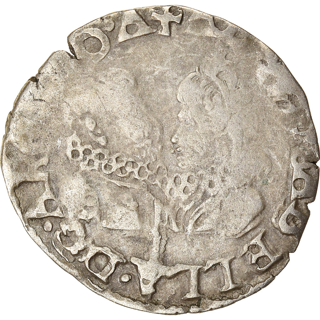 Munten, Spanje, Franche-Comté, Albert & Isabella, Carolus, 1615, Dole, ZF