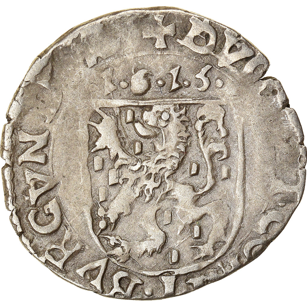 Munten, Spanje, Franche-Comté, Albert & Isabella, Carolus, 1615, Dole, ZF