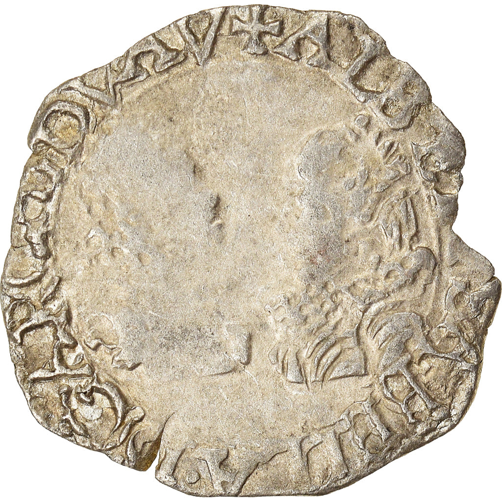 Coin, Spain, Franche-Comté, Albert & Isabella, Carolus, 1616, Dole, VF(30-35)