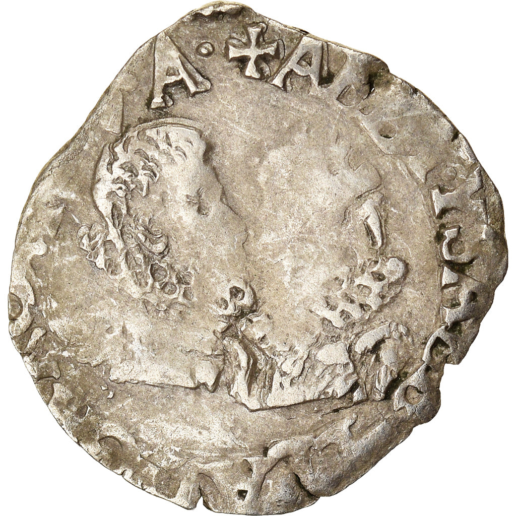 Moneda, España, Franche-Comté, Albert & Isabella, Carolus, 1617, Dole, BC+