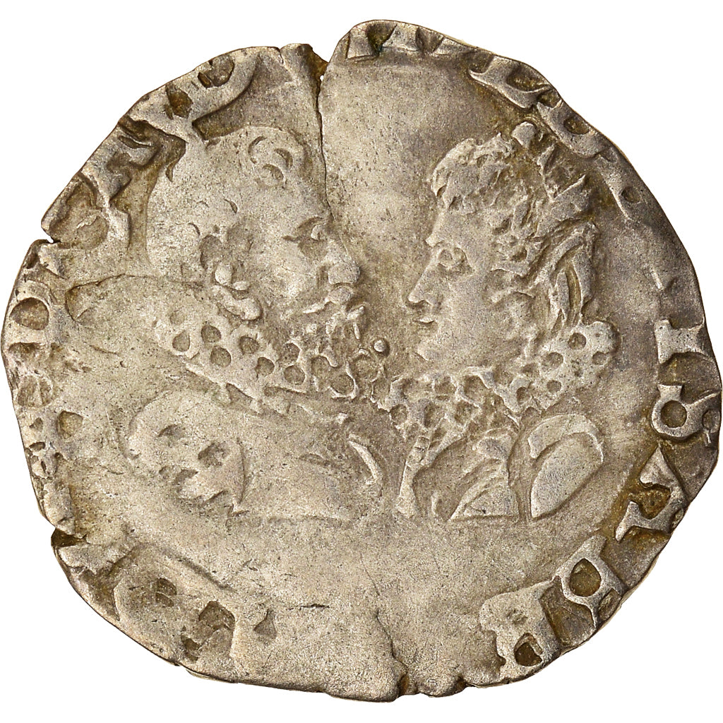 Coin, Spain, Franche-Comté, Albert & Isabella, Carolus, 1618, Dole, EF(40-45)