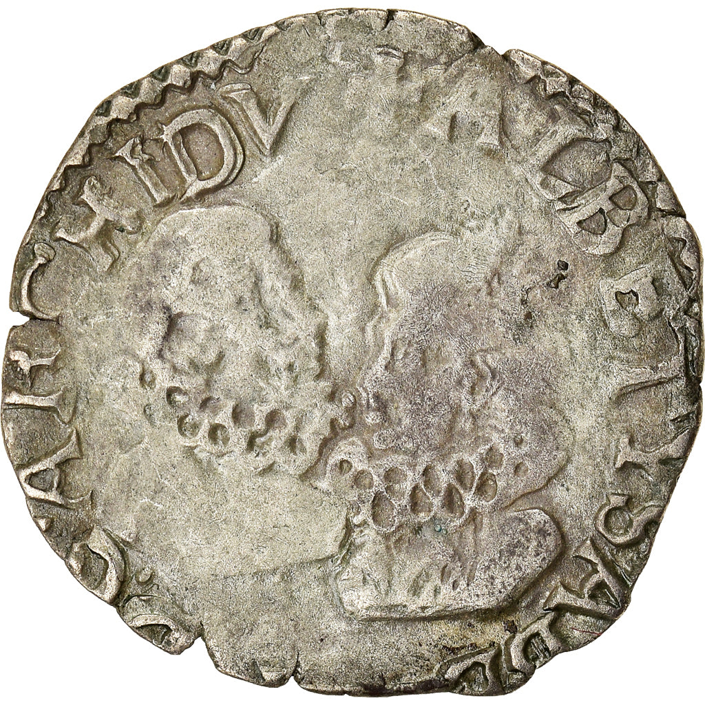 Munten, Spanje, Franche-Comté, Albert & Isabella, Carolus, 1619, Dole, FR+