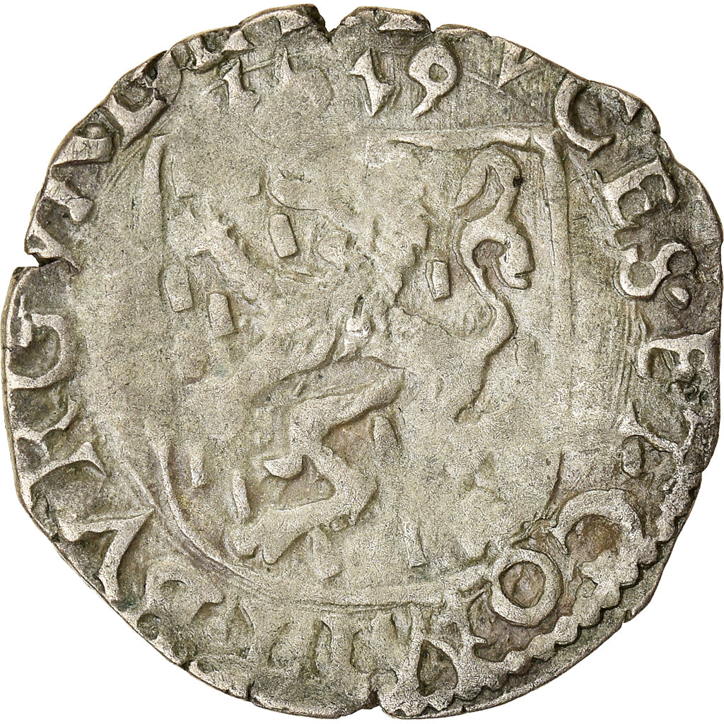 Munten, Spanje, Franche-Comté, Albert & Isabella, Carolus, 1619, Dole, FR+