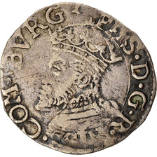 Coin, Spain, Franche-Comté, Philip II, Carolus, 1562, Dole, Rare, AU(50-53)