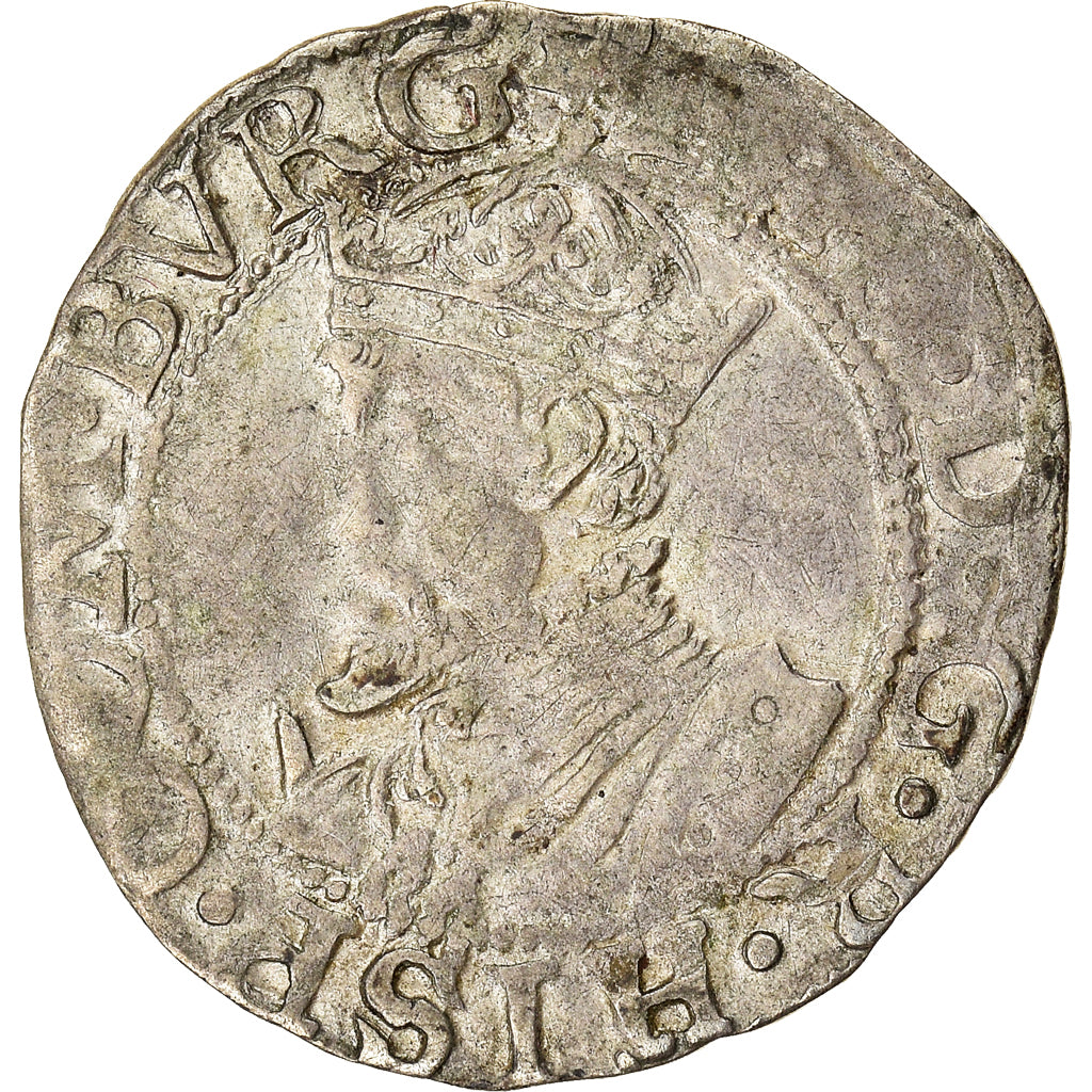 Munten, Spanje, Franche-Comté, Filip II, Carolus, 1564, Dole, ZF, Billon