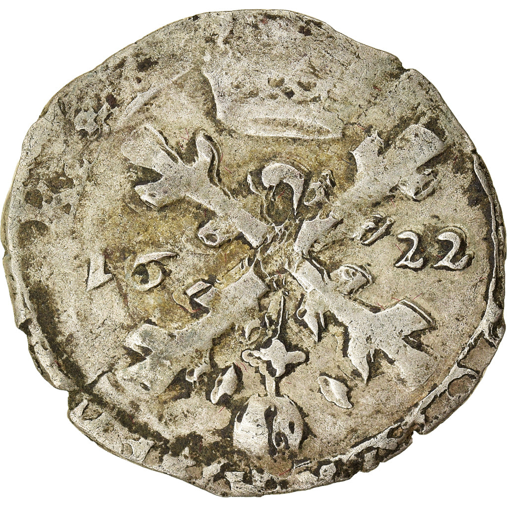 Coin, Spain, Franche-Comté, Philip IV, 1/32 Patagon, 1622, Dole, VF(30-35)