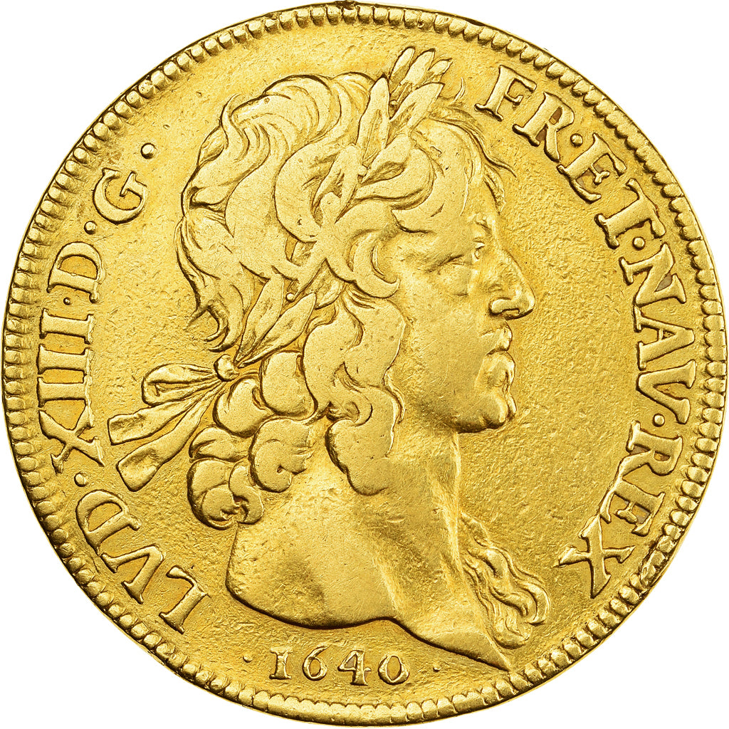 Münze, Frankreich, Louis XIII, 80 Livres dit 8 Louis d'or, 1640, Paris