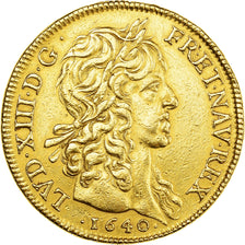 Moeda, França, Louis XIII, 40 Livres dit 4 Louis d'or, 1640, Paris, "Collection