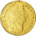 Coin, France, Louis XIV, Double louis d'or aux 4 L, 2 Louis D'or, 1695, Bayonne