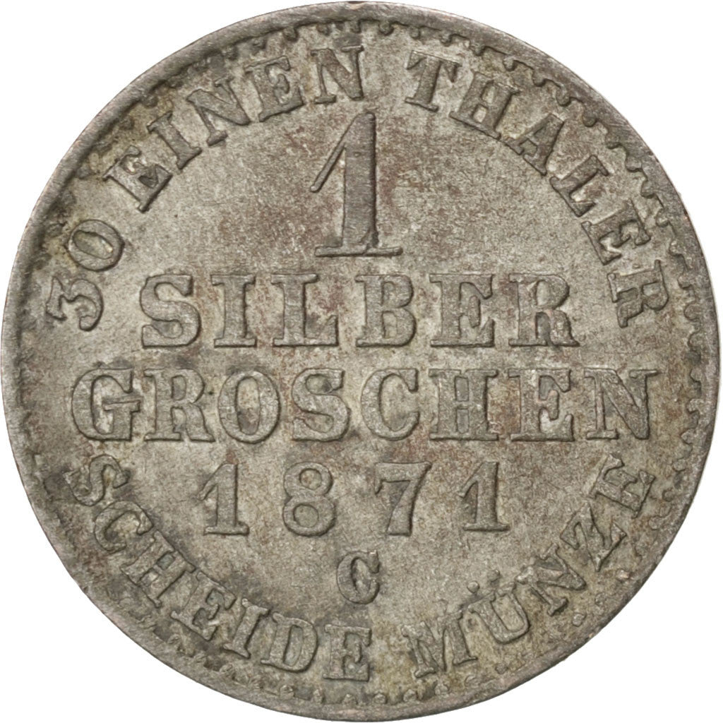 Coin, German States, PRUSSIA, Wilhelm I, Groschen, 1871, Cleves, VF(20-25)