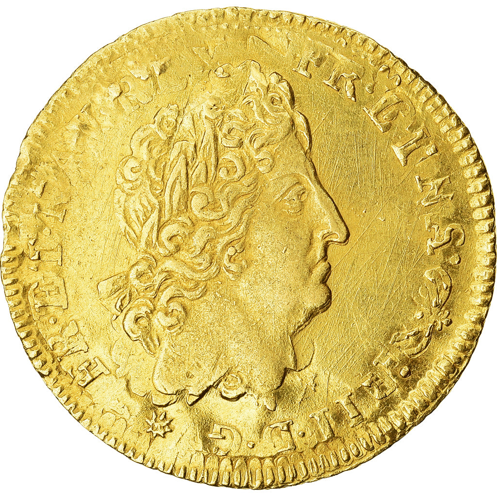 Monnaie, France, Louis XIV, Louis d'or aux insignes, Louis d'Or, Date