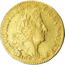 Münze, Frankreich, Louis XIV, Louis d'or aux 4 L, Louis d'Or, 1697, Paris