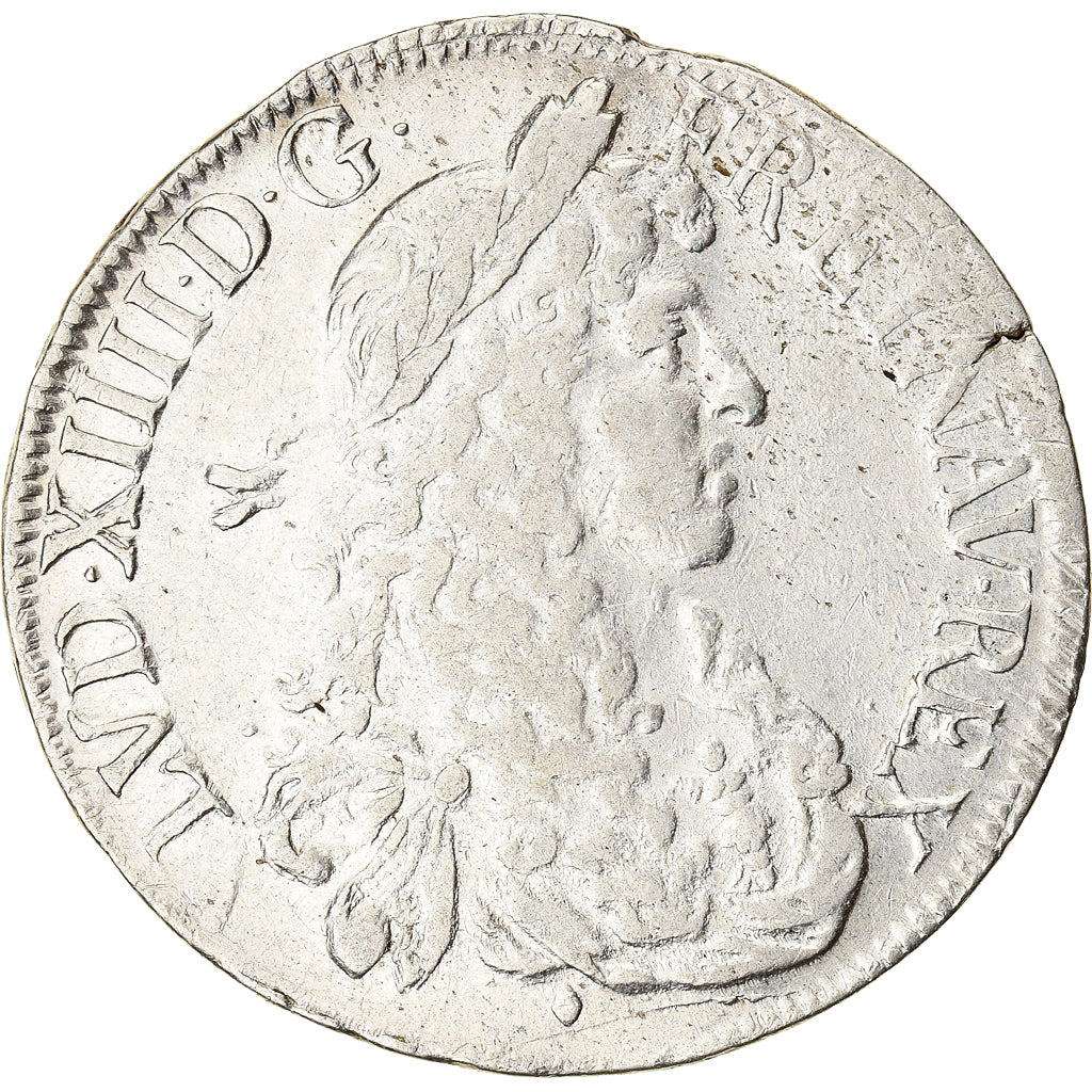 Coin, France, Louis XIV, Écu au buste juvénile, Ecu, 1667, Aix-en-Provence