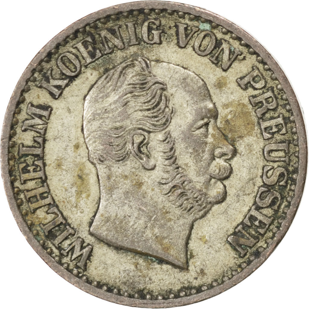 GERMAN STATES, Groschen, 1872, Cleves, KM #485, EF(40-45), Silver, 2.20